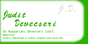 judit devecseri business card